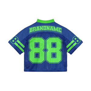 Personnalisé sur taille Polyester personnalisé nom de l'équipe et numéro unisexe maillot de Football américain maille France maillots de Football pour homme - Product Image 4