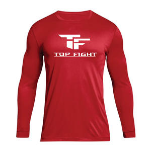 Camisas de manga larga con logotipo impreso OEM al por mayor, ropa informal, camisa de manga larga personalizada para hombre, camiseta de manga larga personalizada - Product Image 1