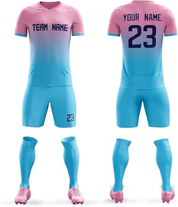 Conjunto Completo de Uniforme de Fútbol para Hombre, Personalizado, 100% Poliéster, Transpirable, de Secado Rápido, Antibacteriano, Cuello Alto, para Béisbol y Sóftbol - Product Image 5