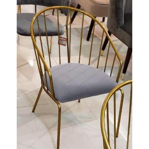 Stylish sleek design <b>metal</b> <b>chair</b> with premium texture reinforced <b>metal</b> structure and high-end contemporary <b>chair</b> - Product Image 4