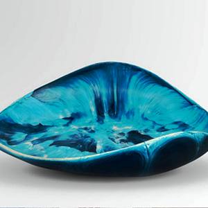 Bol à ramen contemporain, bols de service en résine faits à la main, vaisselle décorative polie pour une cuisine écologique d'origine indienne - Product Image 5