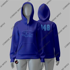 Sweat à capuche surdimensionné Tech Street avec impression graphique complète Poche de charge sans fil Patchs modulaires en tissu écologique OEM ODM tricotés - Product Image 6