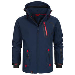 Premium Activewear Relaxed Fit Elegante Único Softshell Outwear Chaqueta con capucha para hombres Musthave Transpirable Travelwear Hombres Chaqueta - Product Image 2