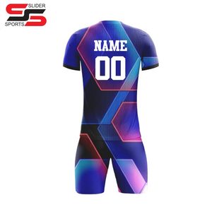 Ensemble d'uniformes de football de haute qualité/Kits de football d'équipe uniformes de football sublimés à séchage rapide avec logo personnalisé - Product Image 6