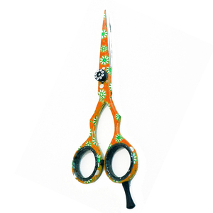 Meilleurs ciseaux de coupe de cheveux avec repose-doigt et vis fantaisie Ciseaux de coiffure professionnels en acier inoxydable revêtu de papier - Product Image 4