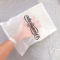 Maßgefertigter Mattierter CPE-Zip-Lock-Beutel für Kleidungsverpackungen Halbtransparenter Bedruckter Wiederverschließbarer Kleidungs-Plastikbeutel