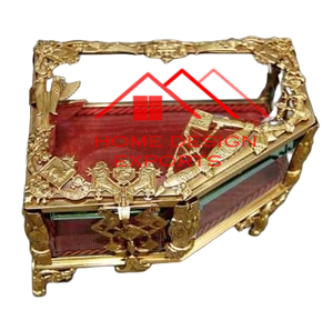 Primum กล่องเครื่องประดับโลหะสำเร็จรูปสีทองสำหรับการรักษาเครื่องประดับที่ปลอดภัยปรับแต่งการออกแบบกล่องแก้ว - Product Image 5