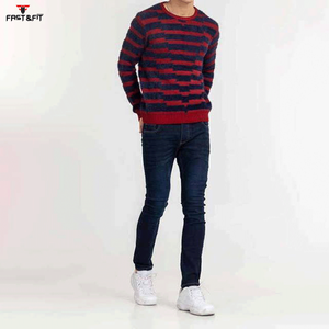 Pull en cachemire et laine à séchage rapide, anti-rides, personnalisable à l'avant, vintage, tricoté, décontracté, col rond, dernier modèle d'usine - Product Image 4