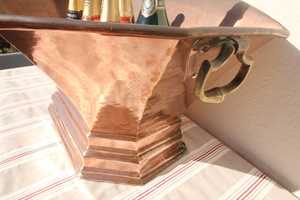 ถังแช่ไวน์ทองแดงขนาดใหญ่สไตล์ฝรั่งเศสโบราณ,อ่างแช่น้ำแข็งแชมเปญชั้นเยี่ยมสำหรับร้านอาหารขนาดใหญ่ - Product Image 4