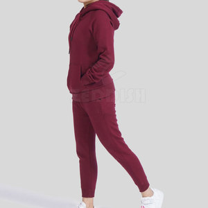 Conjunto Deportivo de 2 Piezas para Mujer, Diseño Moderno, Invierno, Casual, Cuello Alto, 100% Algodón, Transpirable, Personalizado, Alta Calidad - Product Image 2