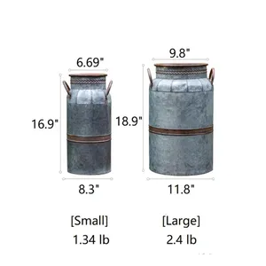 Pots de maison pot en métal planteur seau pot en métal jardinière pour la décoration intérieure extrêmement bonne qualité logo personnalisé jardinière avec poignées - Product Image 4