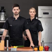Veste de chef classique à double boutonnage unisexe pour cuisine, restaurant, boulangerie, café, restauration, cuisine, uniforme de chef