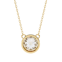 Colgante de Oro de 18K con Impresionante Diamante Cultivado en Laboratorio, Colgantes y Dijes de Diamantes Premium