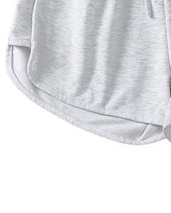 Shorts gris clair pour femmes, été, doux, léger, taille élastique, confortable, décontracté, vêtements de détente, course à pied, gym, bas de mode - Product Image 6