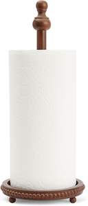 Porte-serviettes en papier rustique en bois pour l'organisation de la cuisine, support debout en détresse pour la décoration intérieure moderne, comptoir - Product Image 3