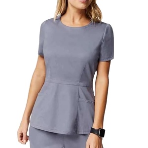 Ensemble d'uniformes d'hôpital à col rond Costumes de travail d'infirmière et de médecin avec vêtements de récurage à la main 65% polyester 35% coton Ensembles de gommage - Product Image 6