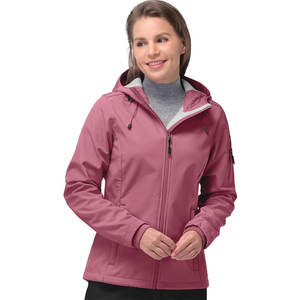 Chaqueta cortavientos Softshell impermeable personalizable para mujer Tiras reflectantes Servicio OEM/ODM Cierre de cremallera - Product Image 1