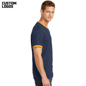 Camiseta de Algodón para Hombre, Corte Regular, Color Sólido, Cuello Redondo, Ultra Suave, Algodón Puro, Informal - Product Image 4