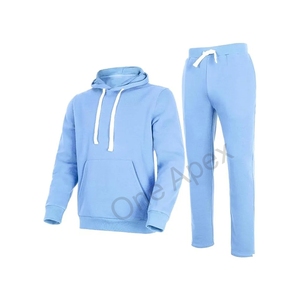 2025 hommes 100% coton polaire survêtement ensemble personnalisé 2 pièces Jogging costume OEM Streetwear tenue course entraînement pull survêtement - Product Image 1