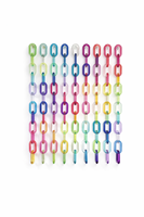 Sculpture murale en résine époxy artisanale multicolore personnalisée, modèle chaîne de maillons, décoration suspendue de luxe, finition naturelle