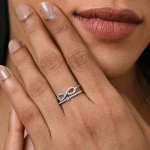 Anillos de Plata de Ley 925 de Primera Calidad para Mujer, Chapados en Rodio, con Diamantes de Circonio, Anillo con Incrustaciones de Números para Hombre - Product Image 4