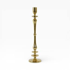 Ensemble de bougeoirs modernes en laiton antique à plusieurs hauteurs avec des tiges fines pour un attrait décoratif vintage - Product Image 6