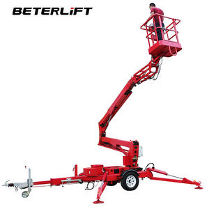 Constructiehoogwerker 10m 18m Telescopische Boomhoogwerker Aanhangwagen Hoogwerker Hoogwerkerplatform met CE-goedkeuring - Product Image 5