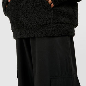 Sudaderas con capucha de lana de peluche para mujer, Jersey pesado de lana de Sherpa con logotipo personalizado bordado para ropa de calle de invierno OEM ODM - Product Image 5