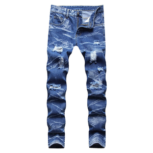Beautiful Design Men's Straight <b>Jeans</b> Stylish Stretch Pant with Slim Fit and Washed Look Fashion Street Wear OEM Serviced - Product Image 1