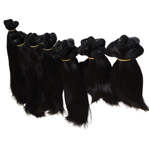 Ventes en gros de mèches de cheveux vierges vietnamiennes super double drawn, extensions de cheveux humains, trame droite, cuticule naturelle, vague naturelle - Product Image 4