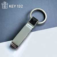 Llavero de Acero Inoxidable y Mosquetón de Cuero Personalizable al por Mayor para Regalos Empresariales, con Espacio en Blanco para Grabar con Logotipo