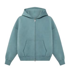 Sudadera con capucha y sudadera para hombre transpirable y personalizable hecha de material de poliéster/algodón - Product Image 1