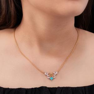 Collar con colgante de disco de oro elegante clásico de alta calidad con grabado personalizado a bajo precio para todas las ocasiones colgantes y dijes de moda - Product Image 3