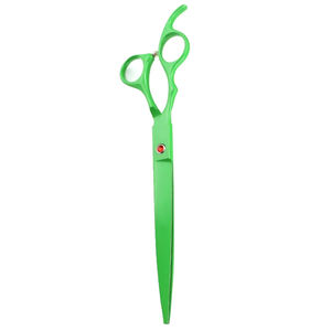 Cuchillas afiladas, tijeras para mascotas, Color verde, 8 pulgadas, tijeras para cortar el pelo de perro para diestros con reposapiés - Product Image 3