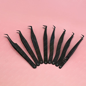 Pinzas finas en forma de X para pestañas, extensión de pestañas, volumen en forma de bota, agarre antideslizante, pinzas de volumen rusas equilibradas - Product Image 6