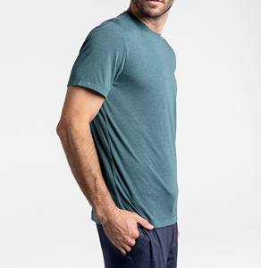 Camiseta de ajuste regular unisex para hombre, último diseño con cuello redondo, manga corta, color oscuro, estampado atlético de algodón/poliéster - Product Image 4