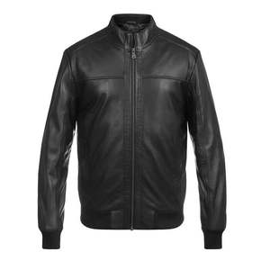 แจ็คเก็ตหนัง BOMBER JACK สีดำ - Product Image 4