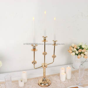 Hot Sale Unique Design Brass <b>Gold</b> <b>Candelabra</b> for Home Decoration Modern Style for Christmas-Available in Wholesale - Product Image 3