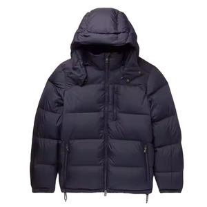 Veste bulle pour l'hiver Veste bouffante à la mode pour hommes Veste à capuche à col montant de grande taille avec design et couleur personnalisés - Product Image 1