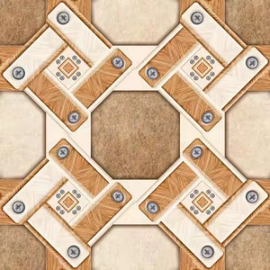 Carreaux de sol en céramique rectifiés numériques Vistaar 300x300mm 7mm Qualité de conception moderne mate - Product Image 2