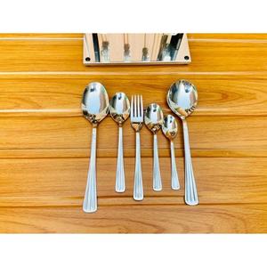 Juego de Cubiertos de Acero Inoxidable de Lujo de 6 Piezas, Chapado en Oro Mate, Seguro para Contacto con Alimentos, Ecológico, con Impresión de Logotipo Personalizado - Product Image 6