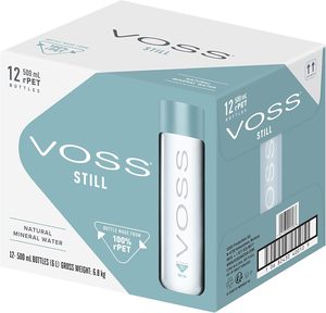 ขวดแก้วใสแบบกำหนดเองสำหรับน้ำผลไม้ Voss Water ขนาด 12 ออนซ์ สำหรับเครื่องดื่ม - Product Image 1