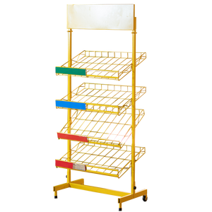 Adong ชั้นวางขนมขบเคี้ยวโลหะ4ชั้นแบบเดี่ยวที่กำหนดเอง A43โลโก้สำหรับใช้ในซูเปอร์มาร์เก็ต - Product Image 1