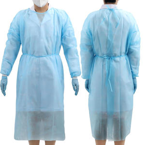 Bata de aislamiento médico desechable de manga larga, material impermeable no tejido, Protección trasera para laboratorio de clínica hospitalaria - Product Image 6