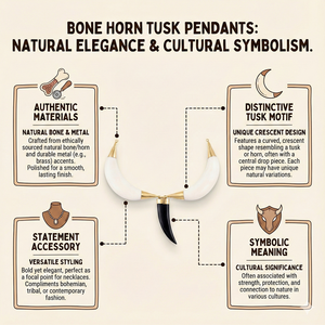 Colgante de Cuerno de Hueso Chapado en Oro al por Mayor, Dijes de Luna Creciente de Doble Cuerno, Collar con Forma de Corazón, Joyería Multicolor para Hacer Bisutería - Product Image 2