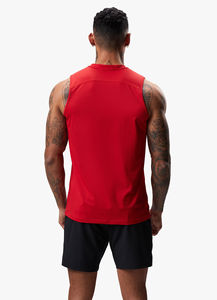 Logo personnalisé de haute qualité respirant énergie gilet en gros hommes alerte rouge débardeur décontracté impression décoration grande taille OEM - Product Image 2