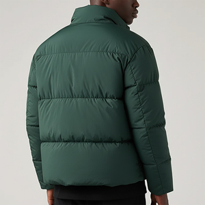 Custom wholesales Fashionable Design Winter Wear <b>Warm</b> <b>Waterproof</b> Hooded Puffer <b>Jacket</b> for Men High Quality Solid Color Canvas - Product Image 5