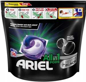 Ariel All-in-One Pods + Revitablack Capsules de lessive - 36 pièces / 36 capsules pour le linge noir - Product Image 2