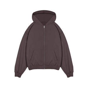 Venta al por mayor logotipo personalizado Sudadera con capucha de los hombres con cremallera de algodón polar a granel en blanco hombres Unisex cremallera sudaderas con capucha de los hombres - Product Image 6