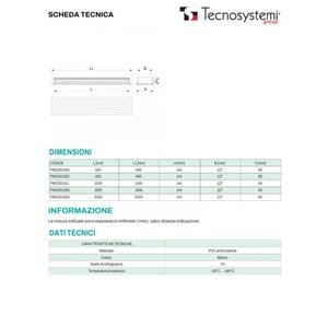 ตัวกระจายลมแบบเส้นตรง Tecnosystemi สำหรับป้องกันการเกิดหยดน้ำ ทำจาก PVC พร้อมตัวควบคุม 3 ช่อง ขนาด 900 CFM ดีไซน์เรียบง่ายสำหรับระบบ HVAC - Product Image 3